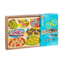 4 Puzzles De Madera En 1 | Juguetes de Madera