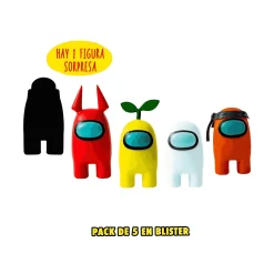 Among Us Pack 5 Figuras Con Accesorios