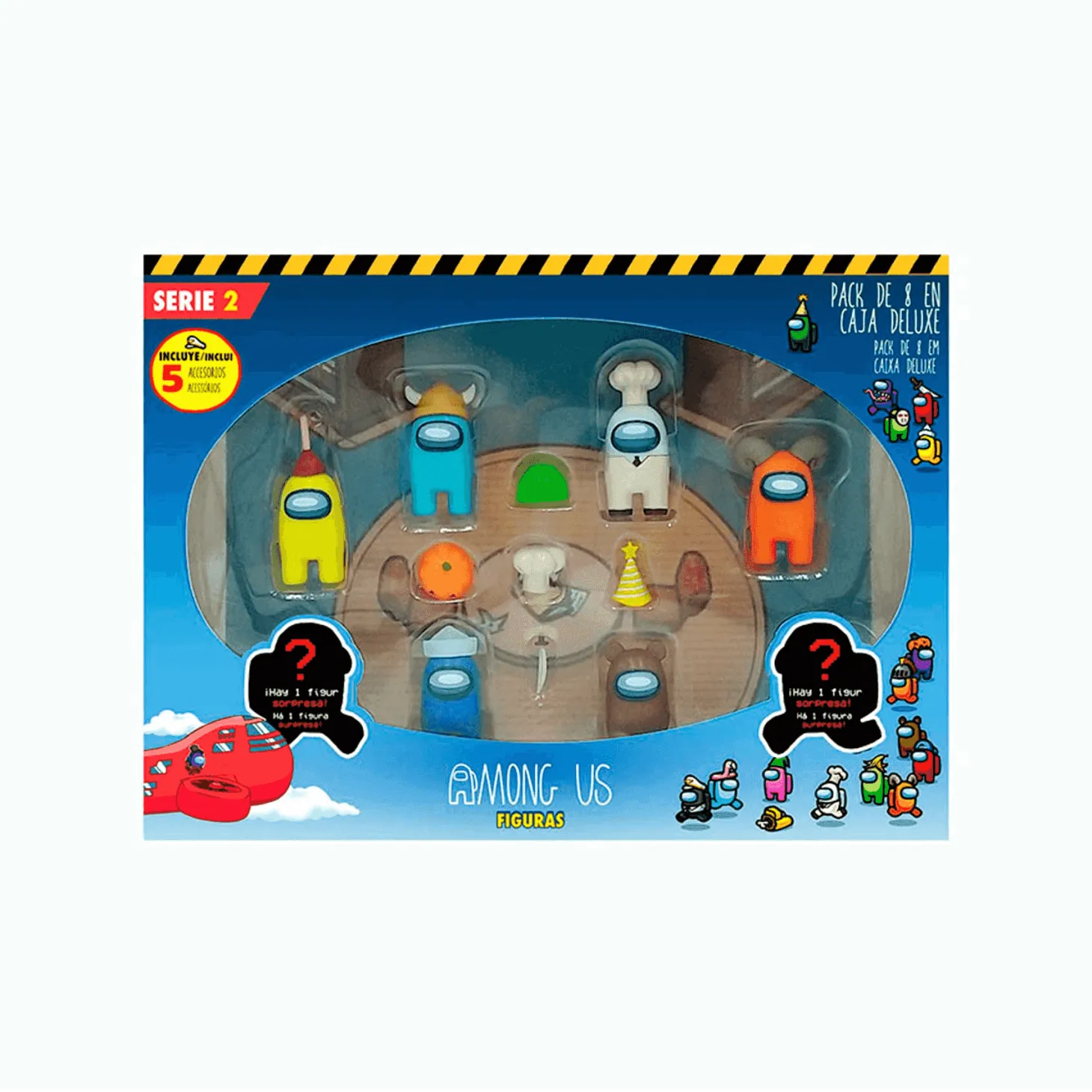Among Us Serie 2 Pack 8 en Caja Deluxe Diferentes Modelos