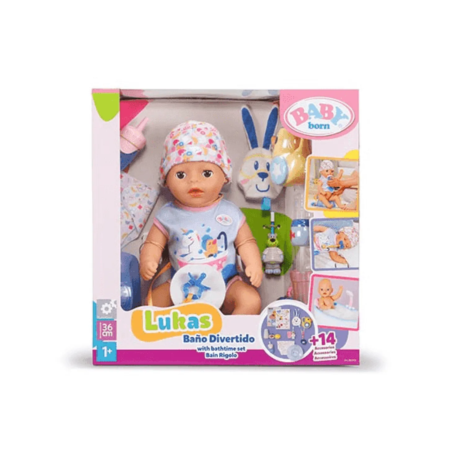 Baby Born Luka Baño Divertido 36 cm