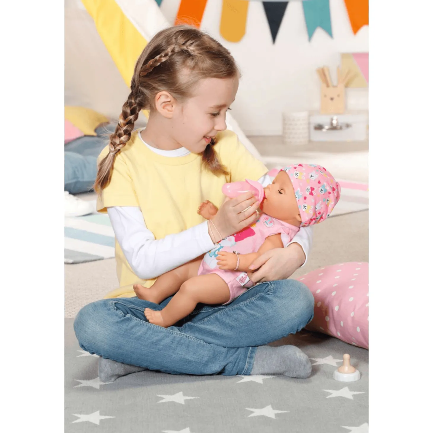 Baby Born Magic Muñeca Niña Vestido Rosa 43Cm