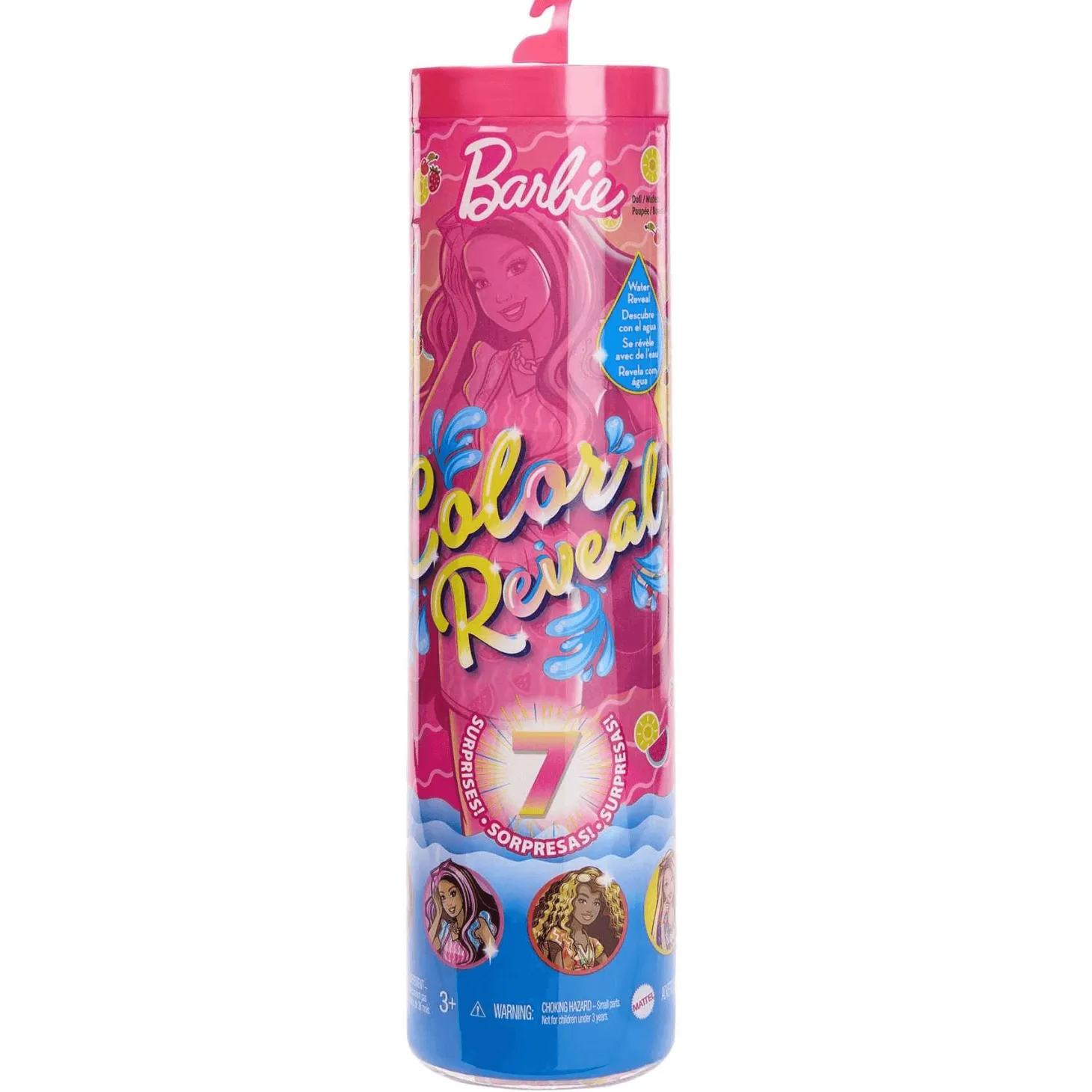 Barbie Color Reveal Frutas Muñeca revela colores con agua 3 años