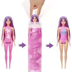 Barbie Color Reveal Globos de Animales – Muñeca y accesorios con 6 sorpresas y cambio de color