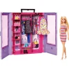 Barbie Fashionista Armario portátil con Muñeca y complementos 3 años