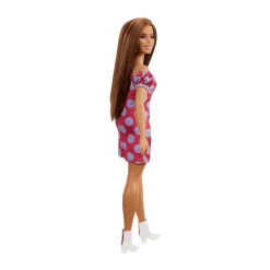 Barbie Fashionista Muñeca Curvy Vitíligo Con Vestido de Lunares