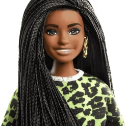 Barbie Fashionista Muñeca con Camiseta Neon Leopardo
