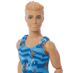 Barbie Ken con tabla de surf Muñeco con accesorios de juguete, +3 años (Mattel HPT50)