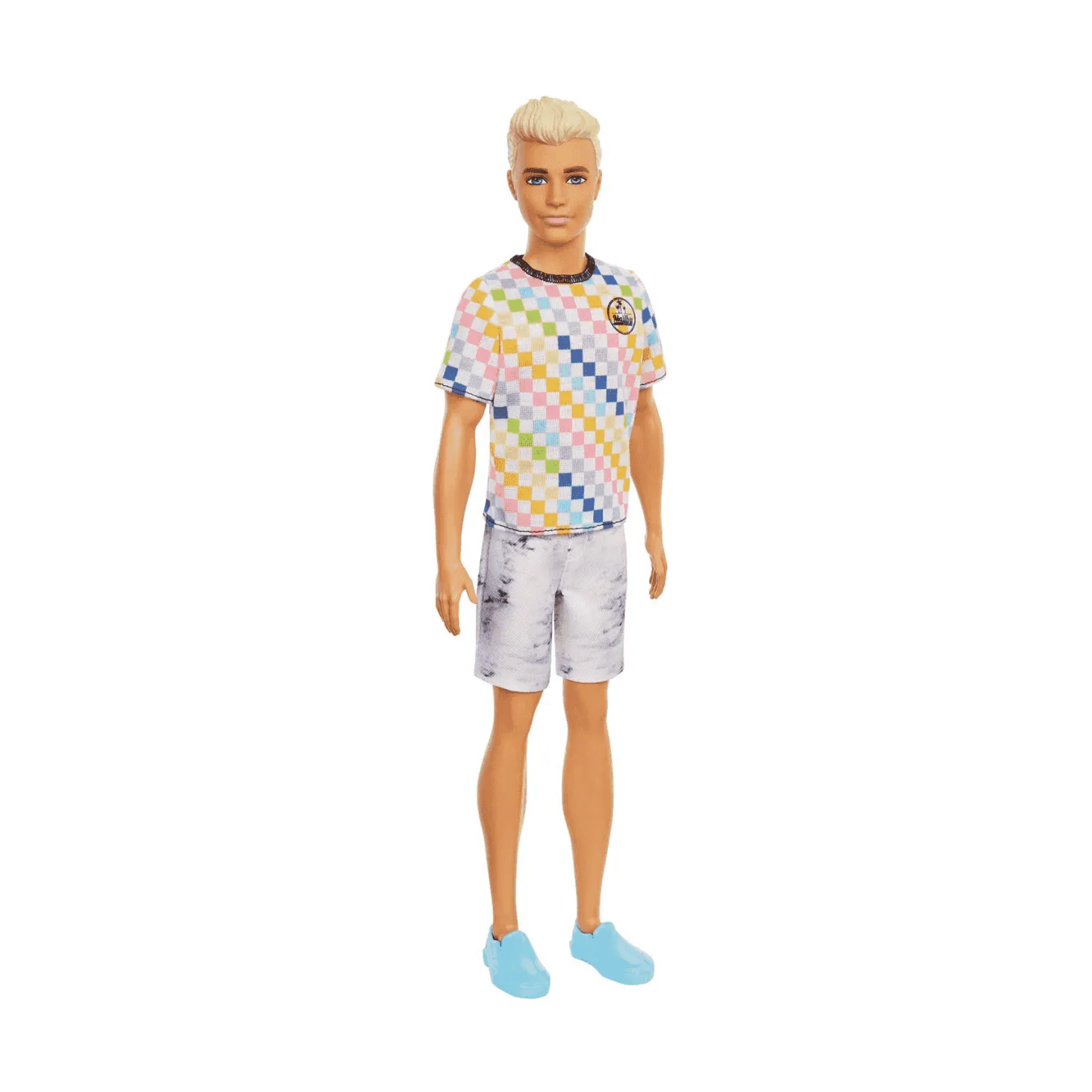 Barbie Ken Fashionista Rubio con Camiseta de Cuadros