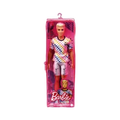 Barbie Ken Fashionista Rubio con Camiseta de Cuadros