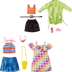 Barbie Pack 2 Looks de moda Ropa para muñecas y accesorios de juguete, regalo para niños y niñas +3