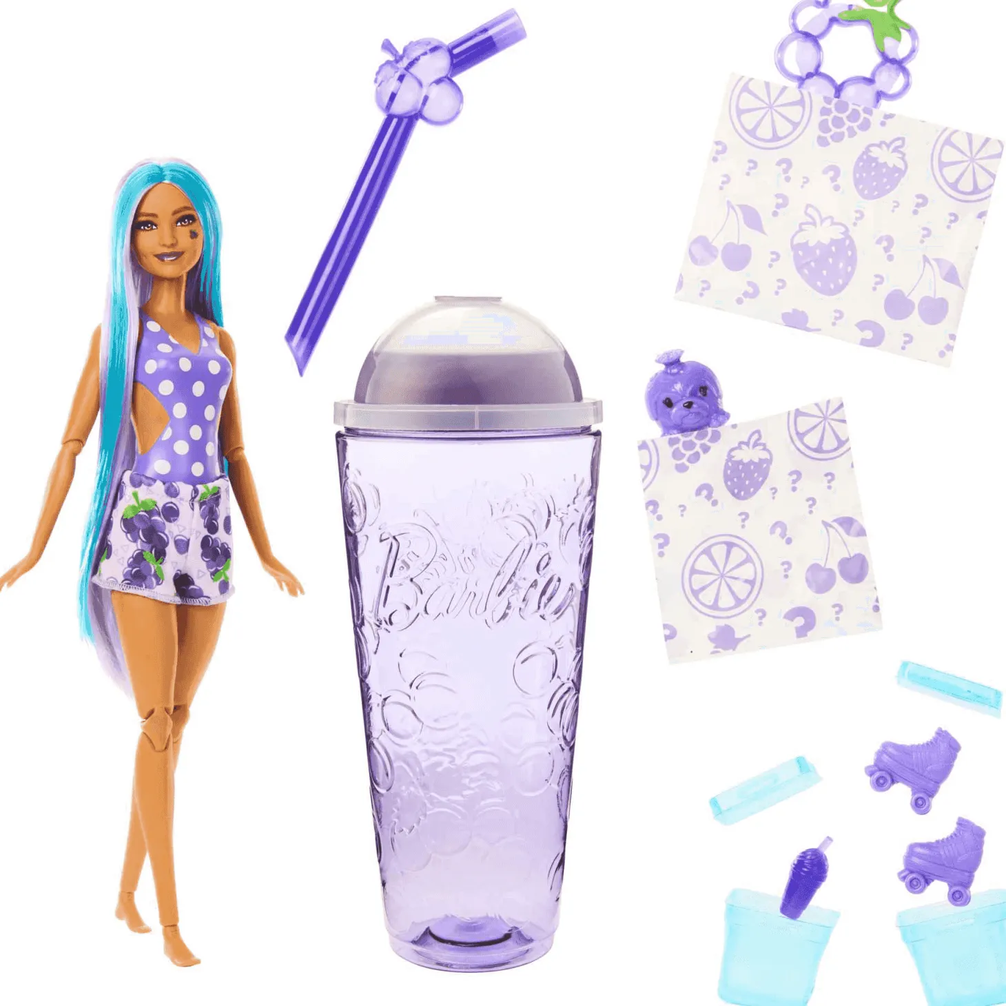Barbie Pop Reveal Serie Frutas Uvas