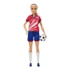 Barbie Profesiones Futbolista Camiseta roja - Juguete de Barbie