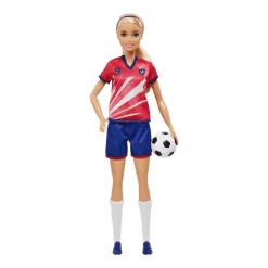 Barbie Profesiones Futbolista Camiseta roja - Juguete de Barbie