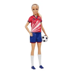 Barbie Profesiones Futbolista Camiseta roja - Juguete de Barbie