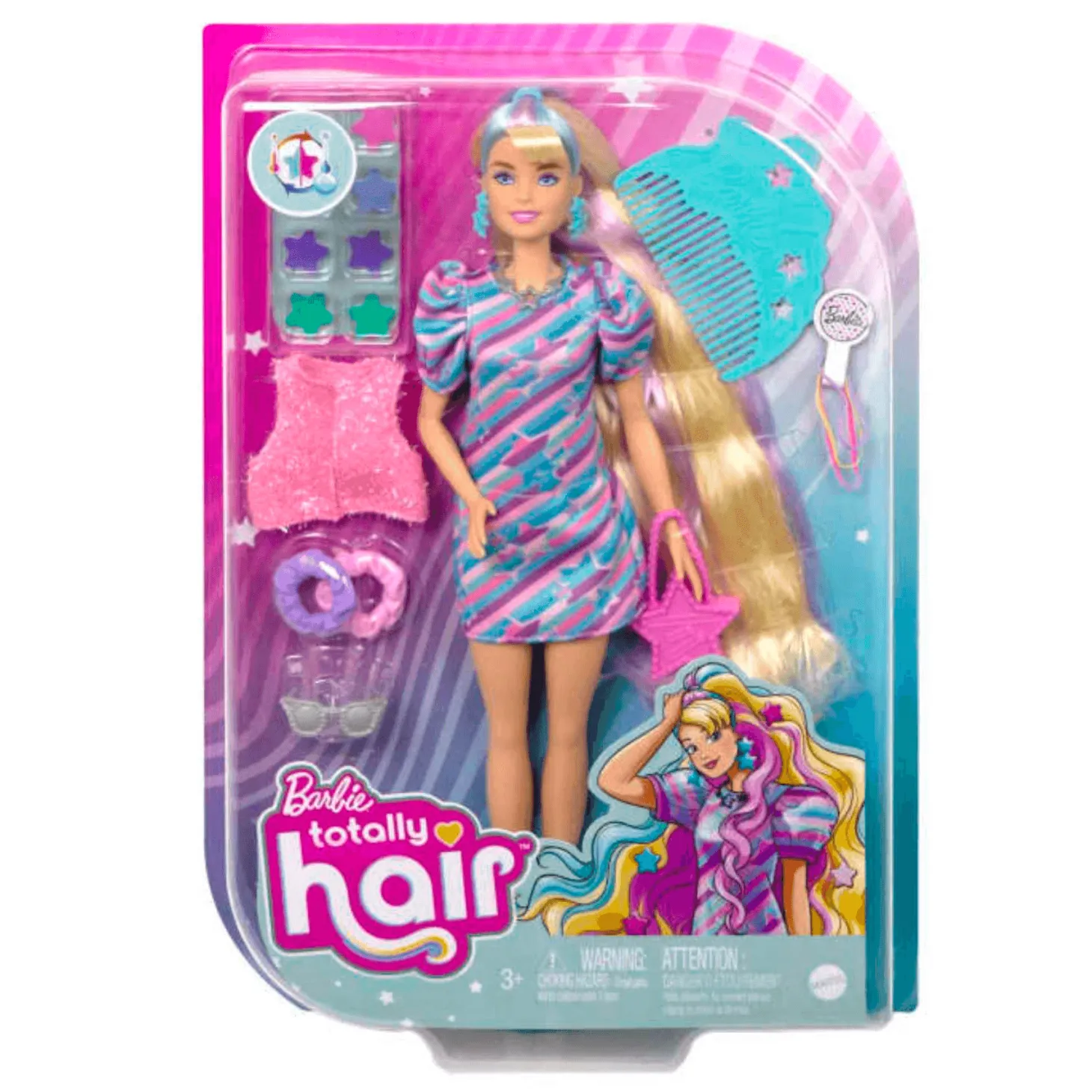 Barbie Totally Hair Pelo Extralargo Estrella