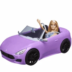 Barbie y su Descapotable Muñeca con Coche de juguete 3 años