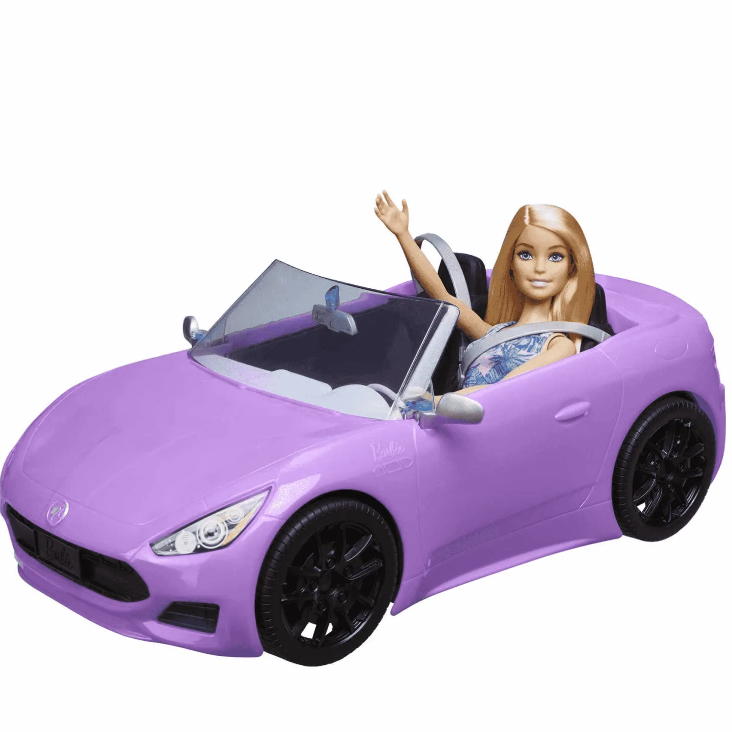 Barbie y su Descapotable Muñeca con Coche de juguete 3 años
