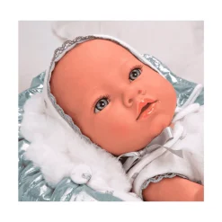 Bebé Reborn Borja gris con Manta 38 cm