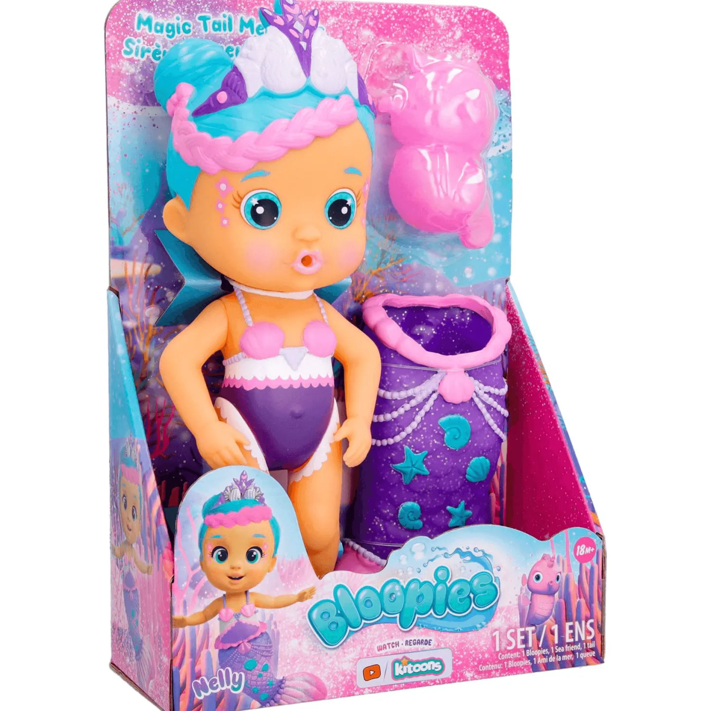 Bloopies Mermaids Magic Tail W2 Nelly Muñeca IMC