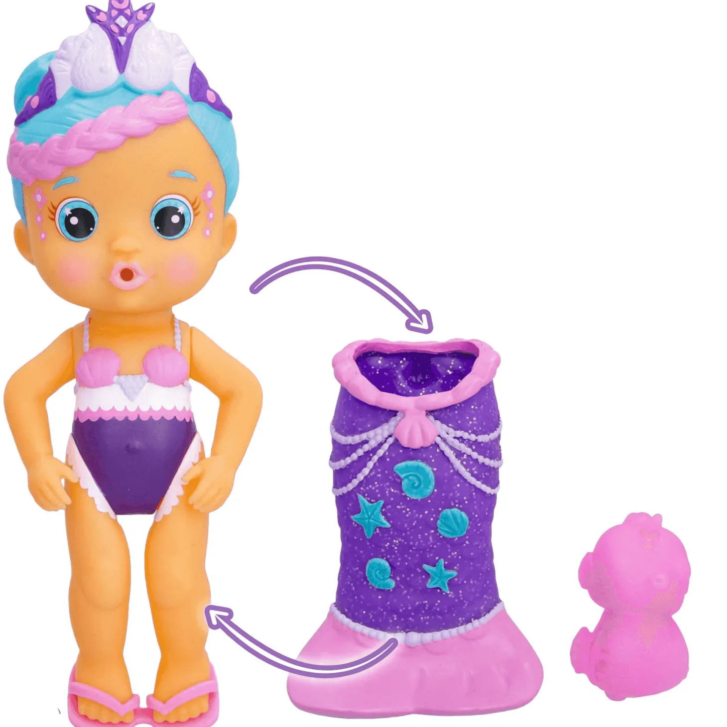 Bloopies Mermaids Magic Tail W2 Nelly Muñeca IMC