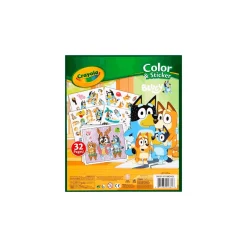Bluey Libro Para Colorear + Stickers