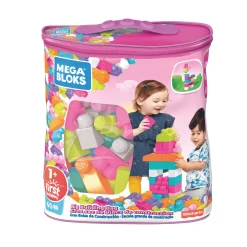 Bolsa Mega Bloks 60 Rosa | Juego de Construcción