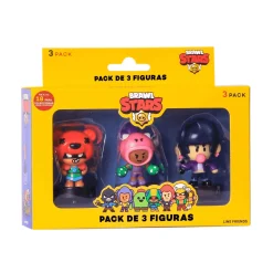 Brawl Stars Pack de 3 Figuras en Caja Diferentes Modelos