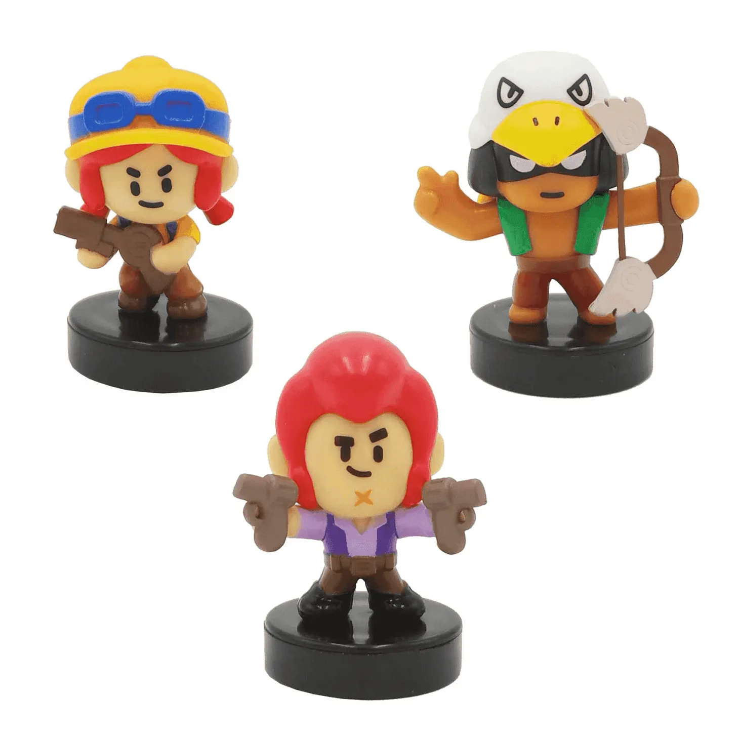 Brawl Stars Pack de 3 Figuras en Caja Diferentes Modelos