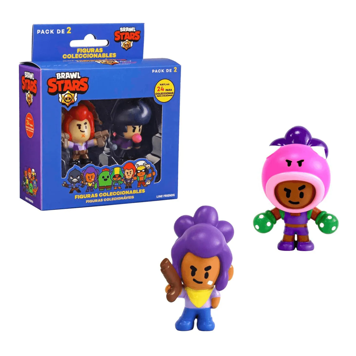 Brawl Stars Pack de 2 Figuras en Caja Diferentes Modelos