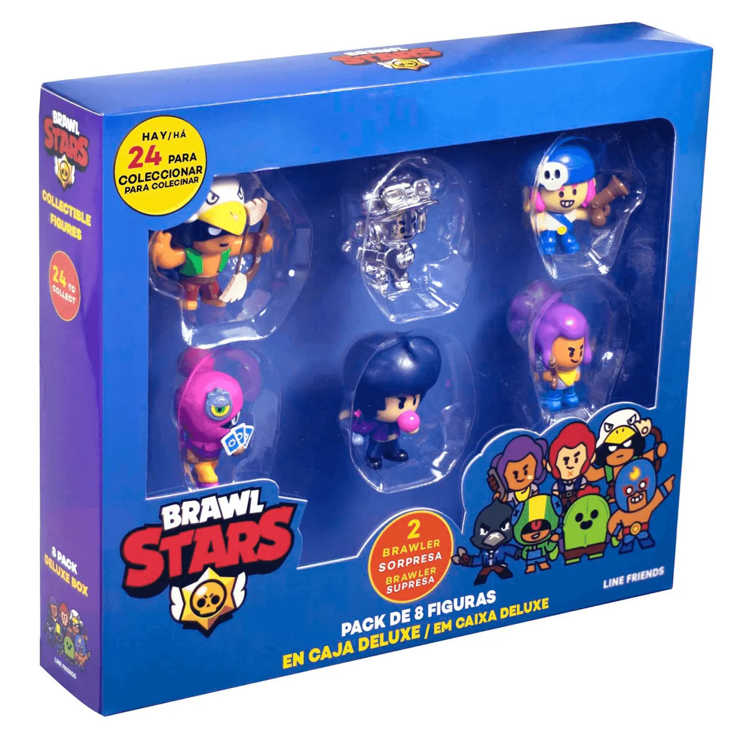 Brawl Stars Pack Deluxe de 8 Figuras Colección Diferentes Modelos