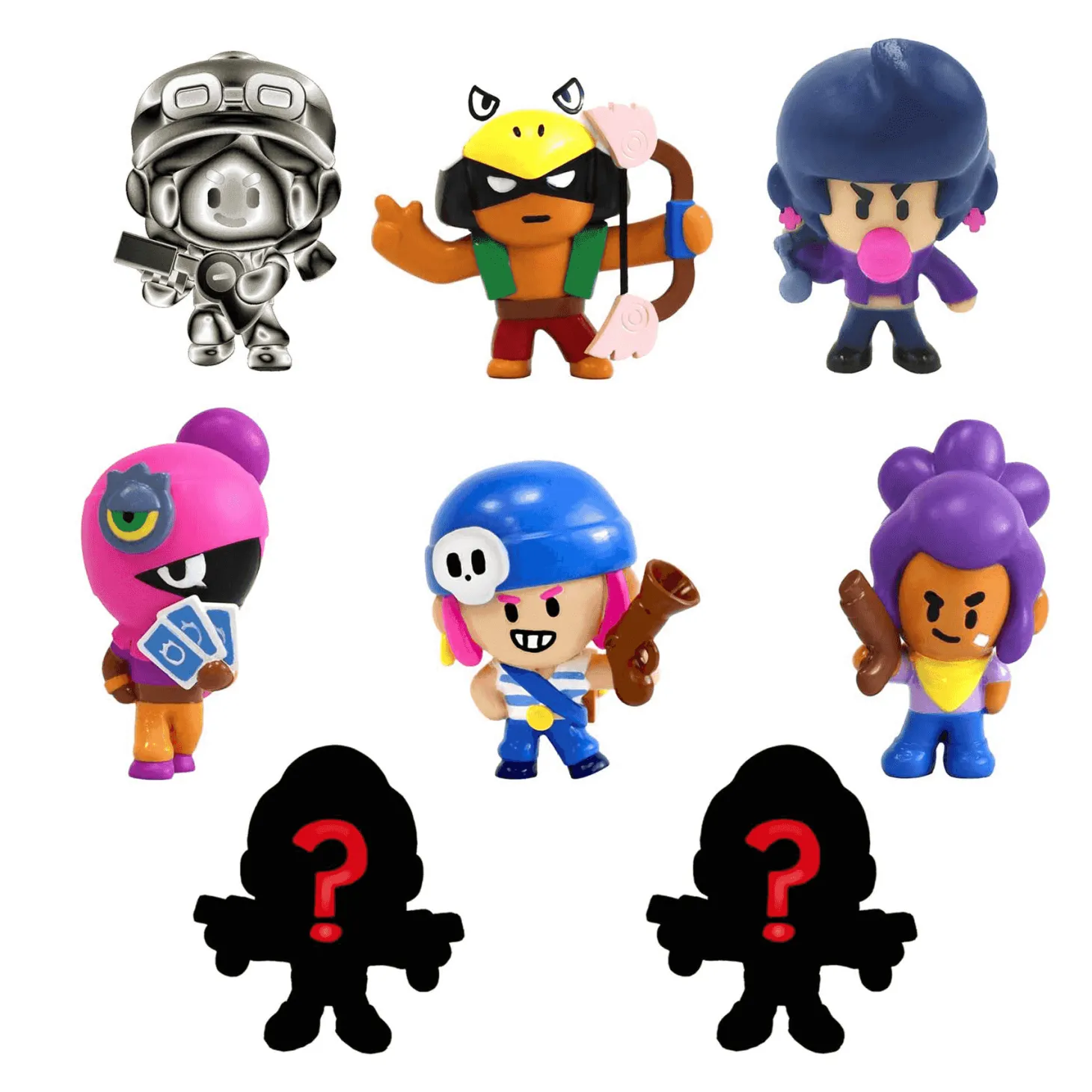 Brawl Stars Pack Deluxe de 8 Figuras Colección Diferentes Modelos