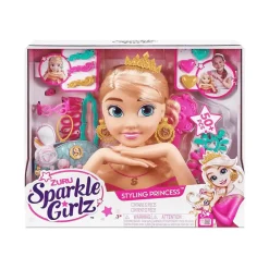 Busto de Peinado Sparkle Girlz Styling Princess – 50 accesorios