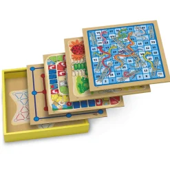Caja con 30 Juegos de Madera