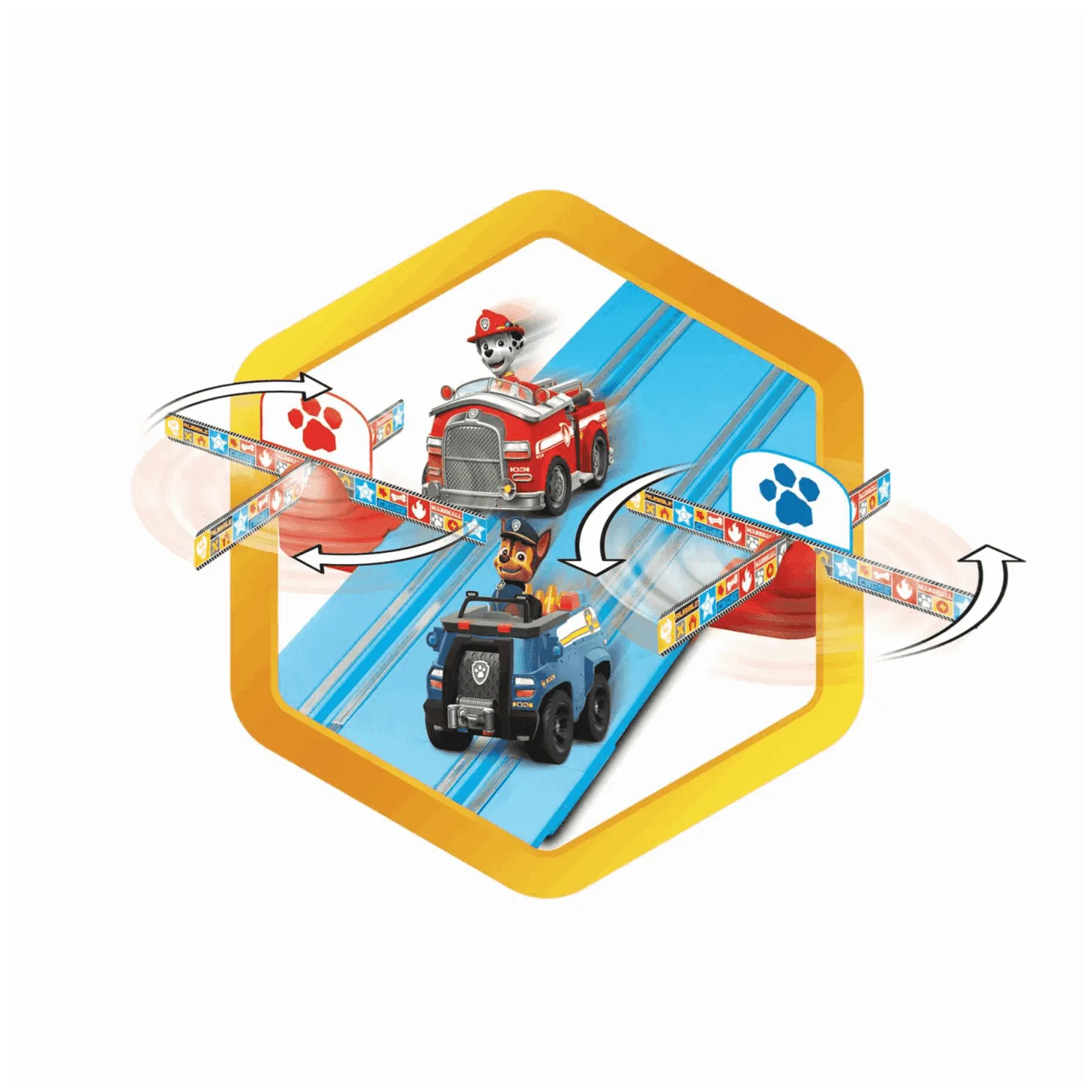 Carrera Paw Patrol On the Track Circuito de Coches