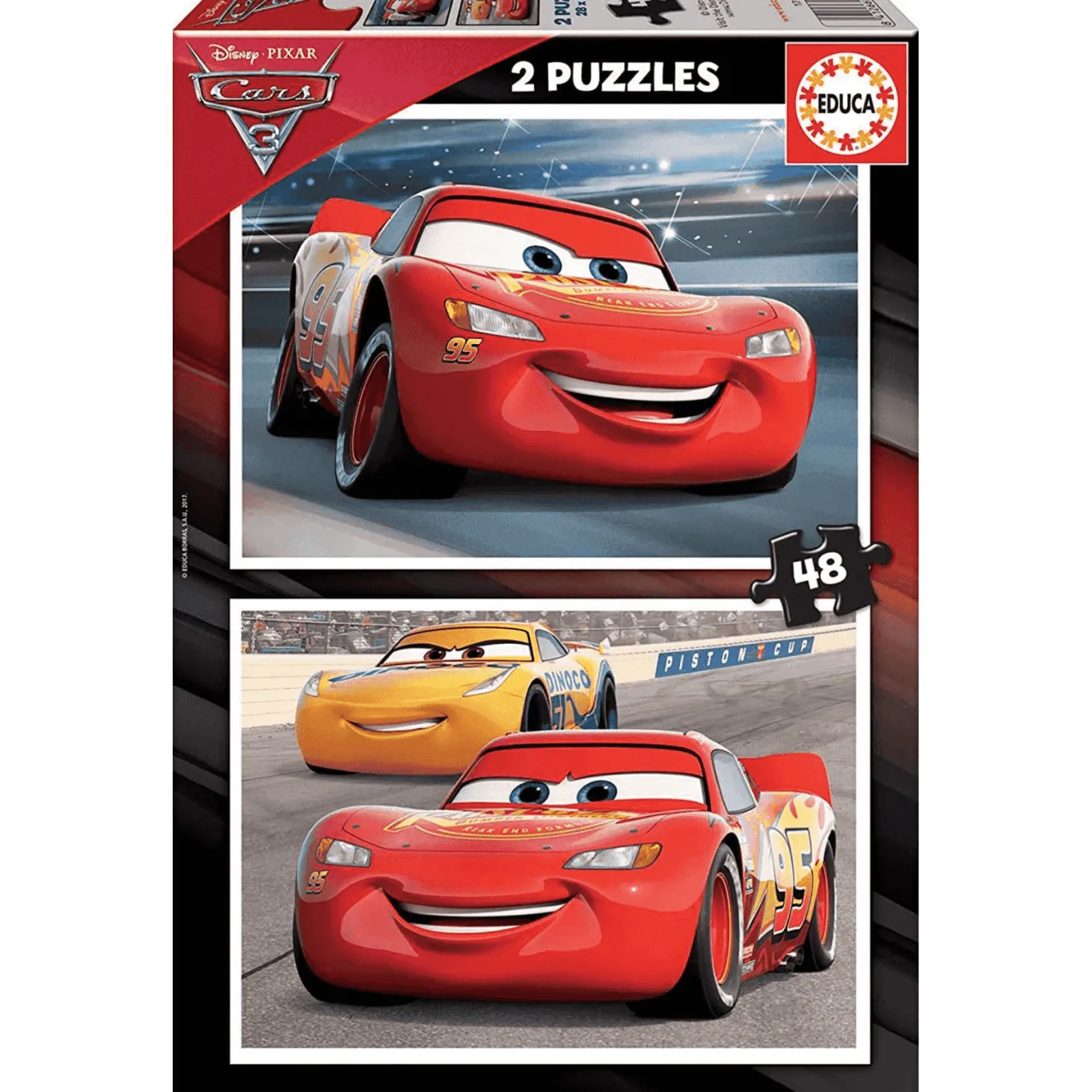 Cars 3 Puzzle 2 x 48 Piezas