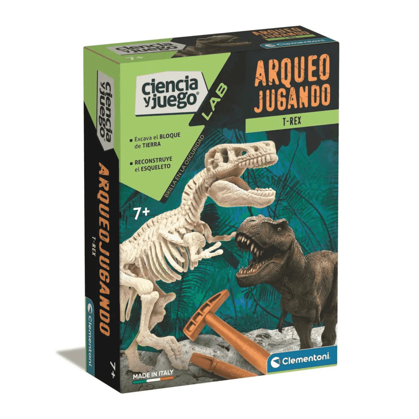 Clementoni Arqueojugando T-Rex fosforescente