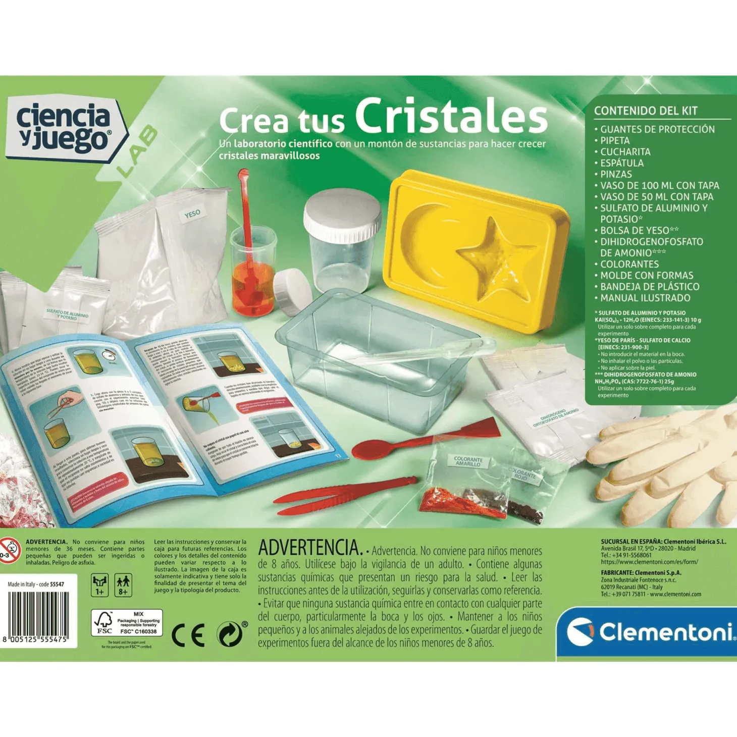 Clementoni Crea tus Cristales