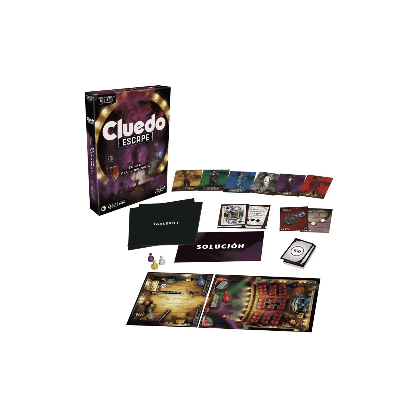 Cluedo Escape El Club del Ilusionista Juego de mesa