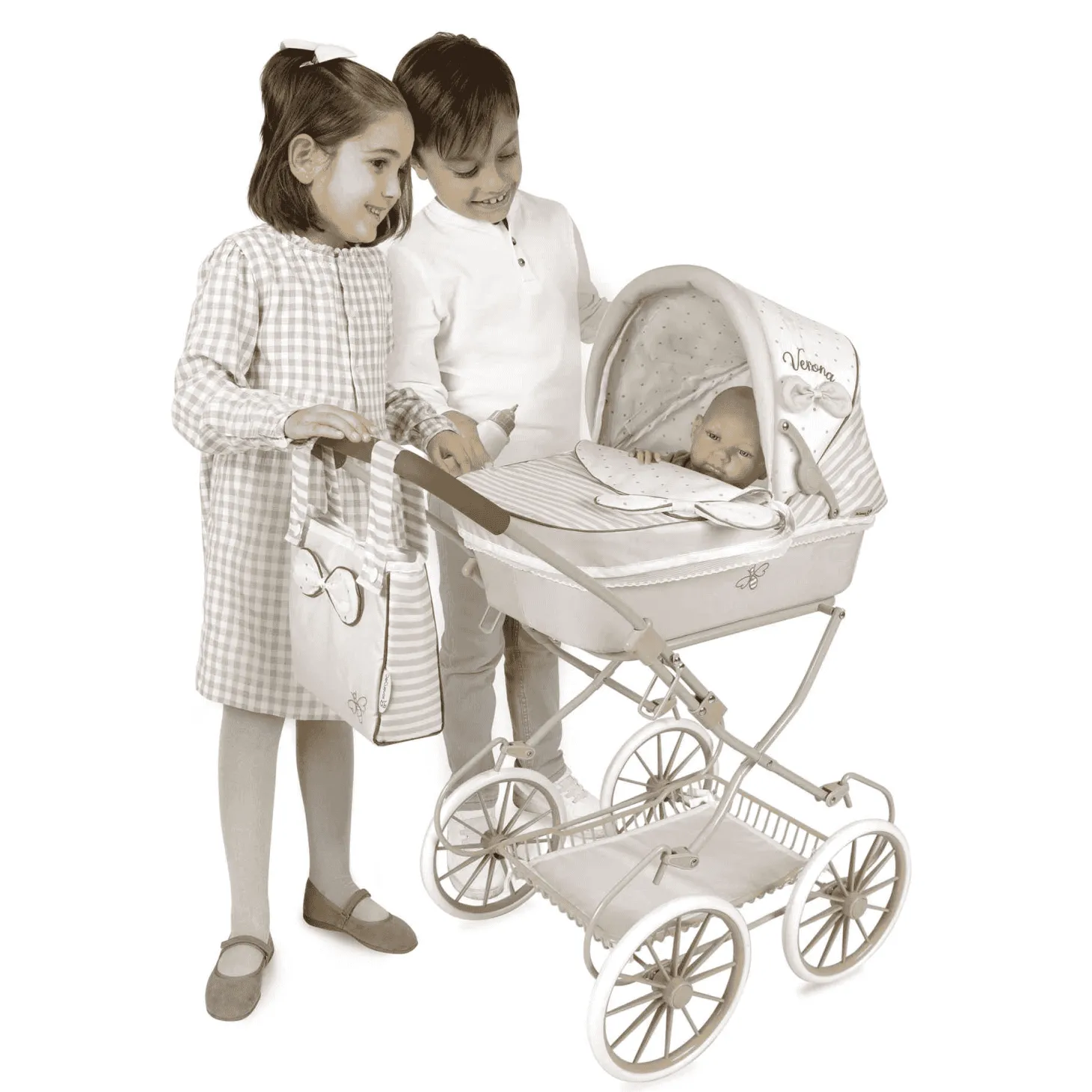 Coche De Muñeca Plegable Para Muñecas De Hasta 48 Cm De Cuevas Toys