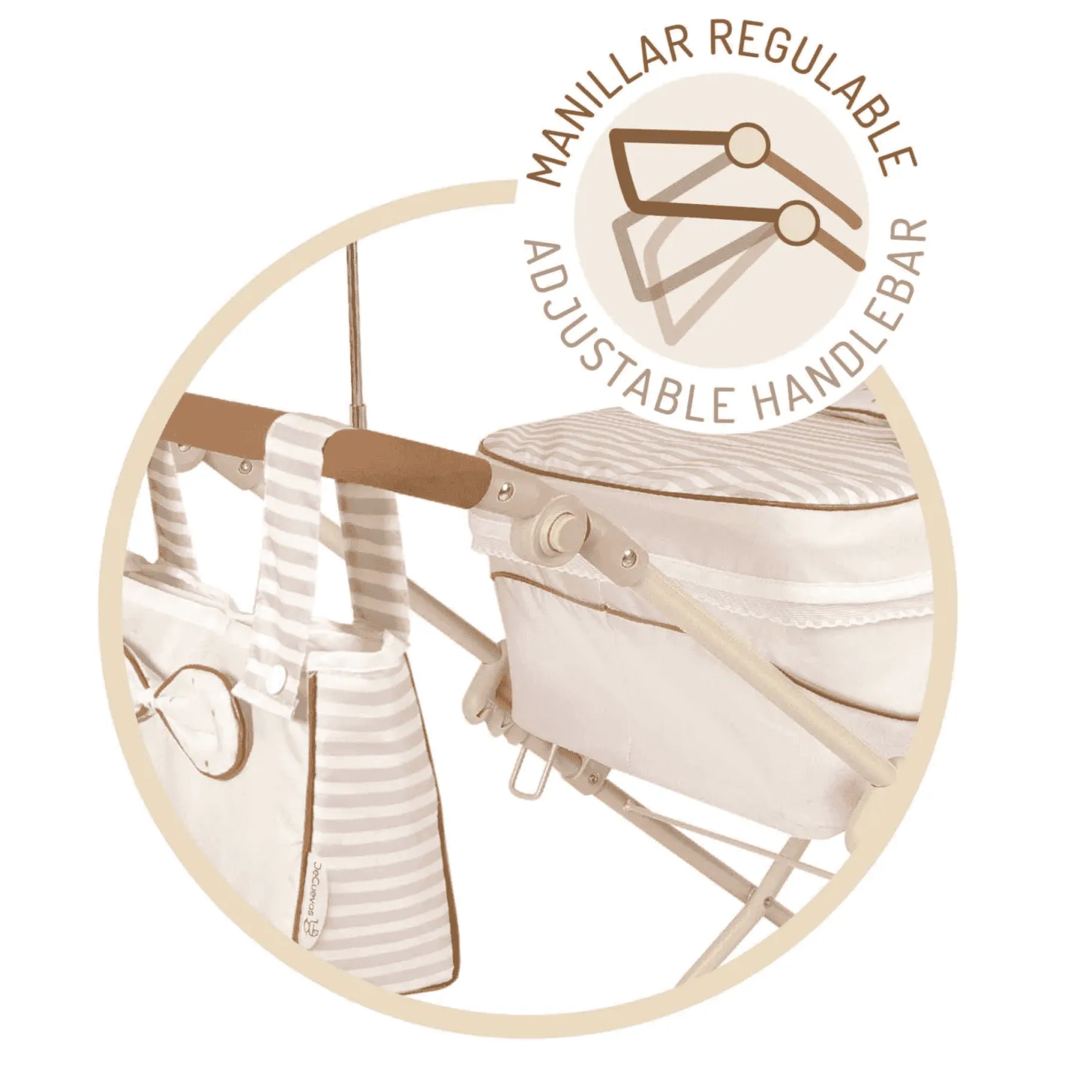 Coche De Muñeca 3X1 Plegable Para Muñecas De Hasta 48 Cm Con Sombrilla De Cuevas Toys