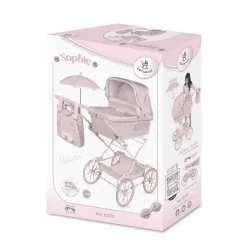 Coche de Muñecas 'Reborn' Plegable con Sombrilla y Suspensión De Cuevas