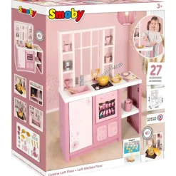 Cocina Loft Rosa Interactiva Smoby