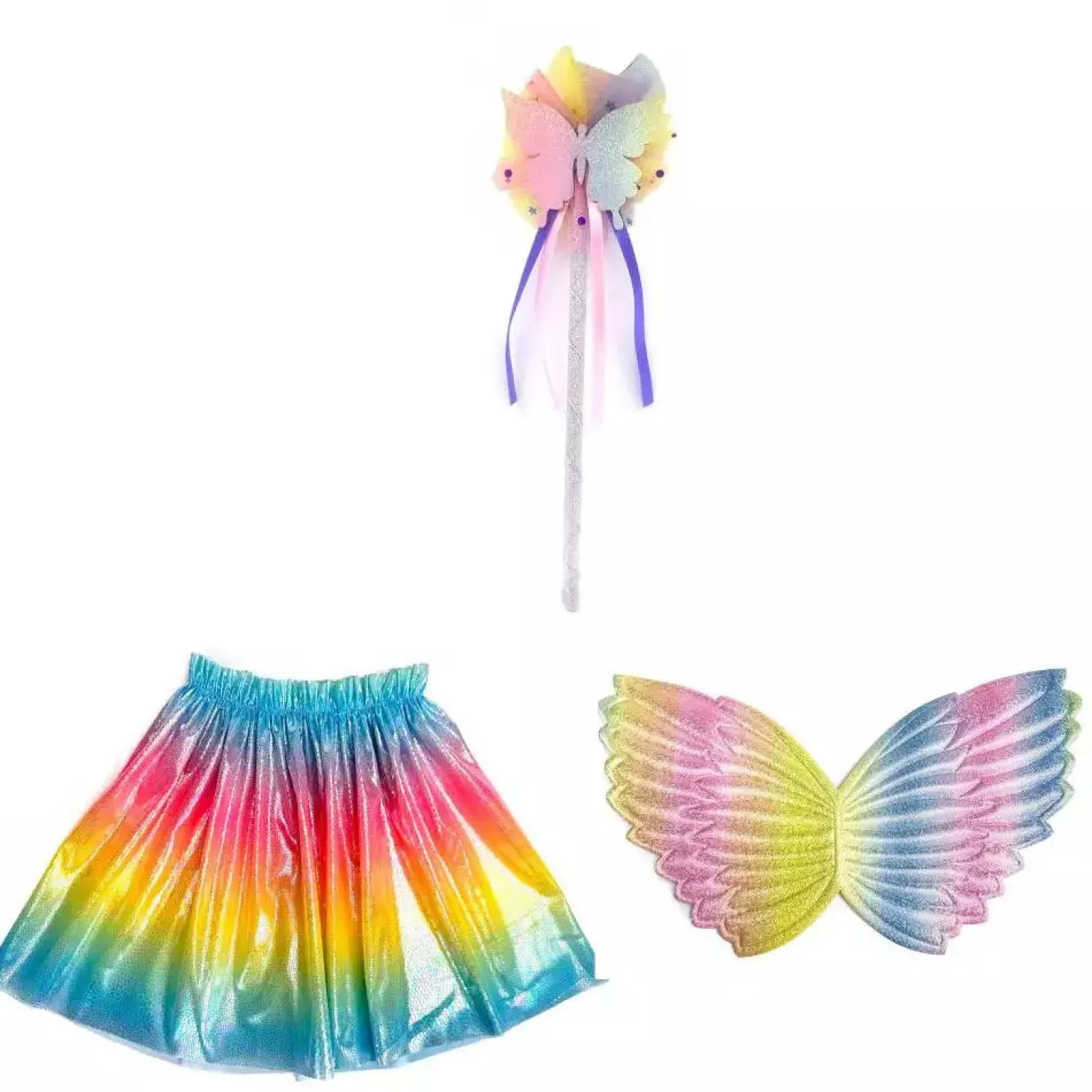 Conjunto Princesa con Tutú, Alas y Varita Surtido