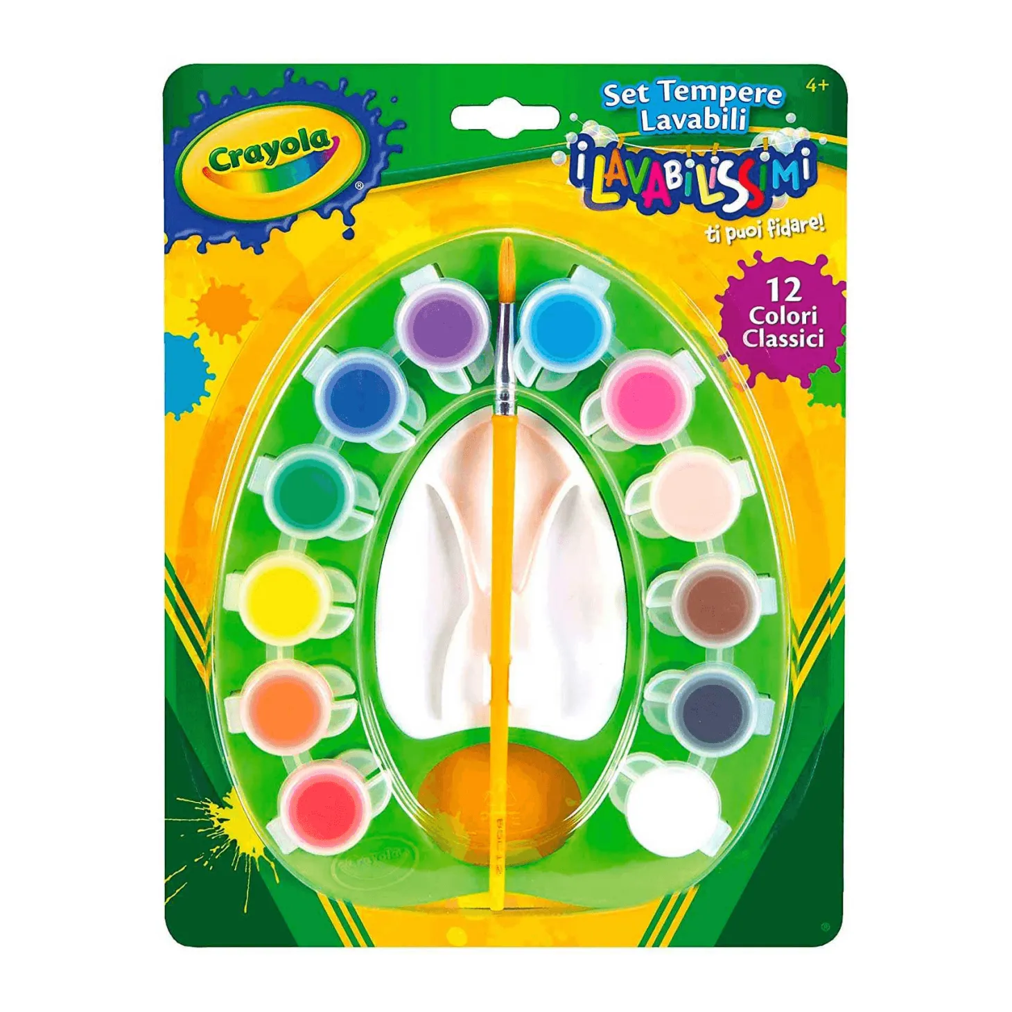 Crayola 12 Acuarelas Lavables con Paleta