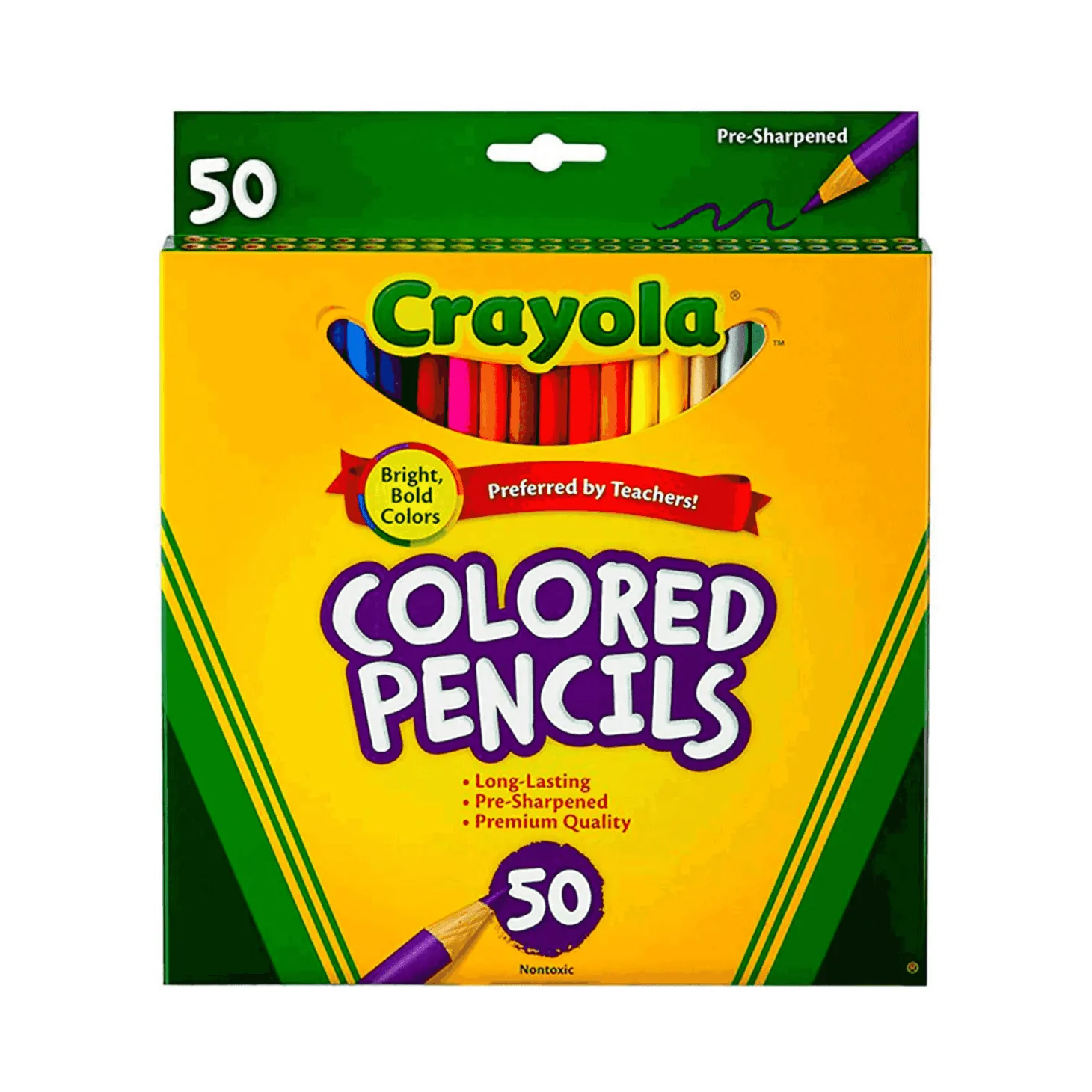 Crayola 50 Lápices de Colores de Barril Largo