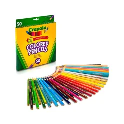 Crayola 50 Lápices de Colores de Barril Largo