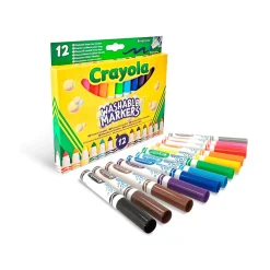 Crayola 12 Rotuladores Super Lavables Maxi Punta