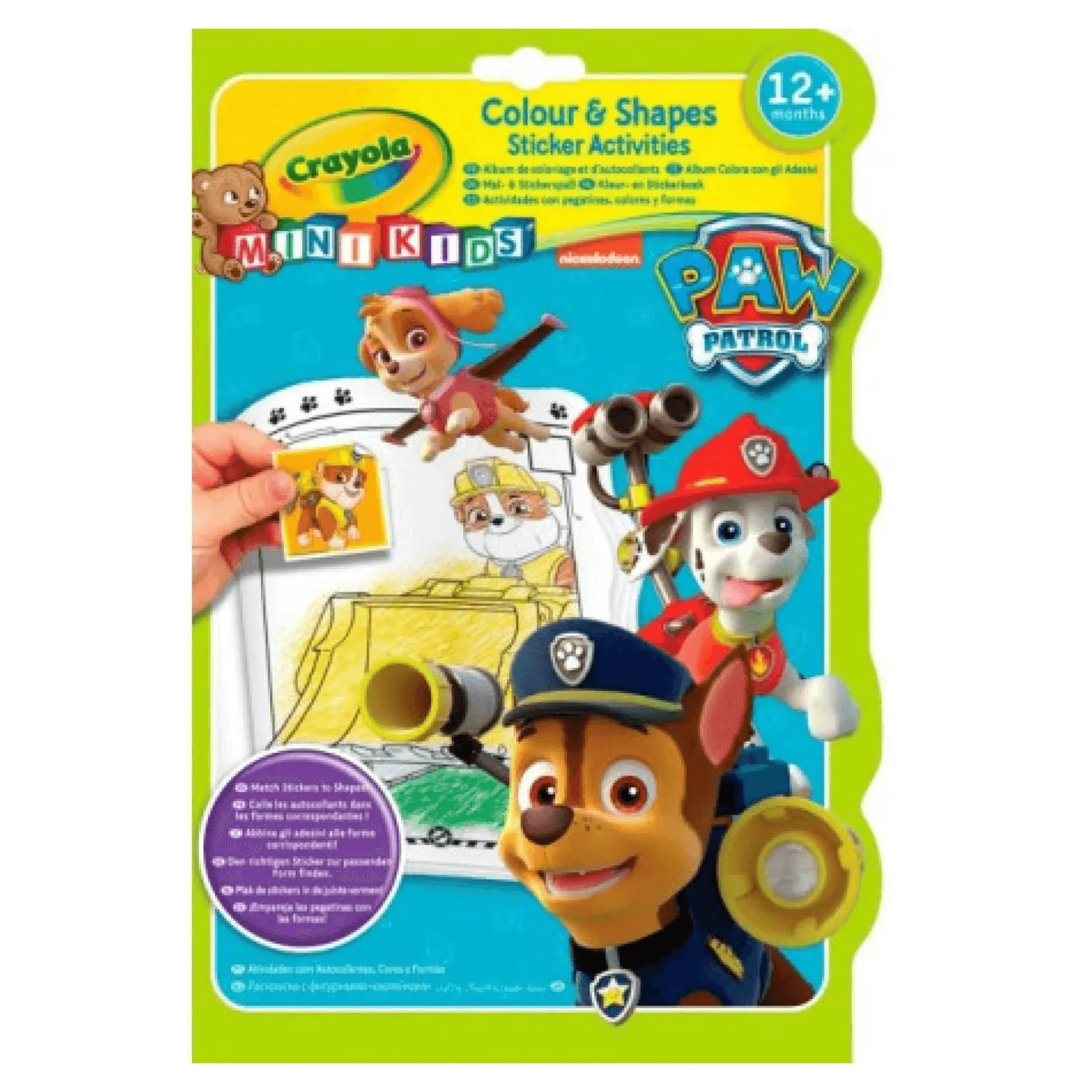 Crayola Libro para colorear + Stickers Patrulla Canina