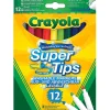 Crayola SuperPunta 12 Rotuladores de Colores Lavable