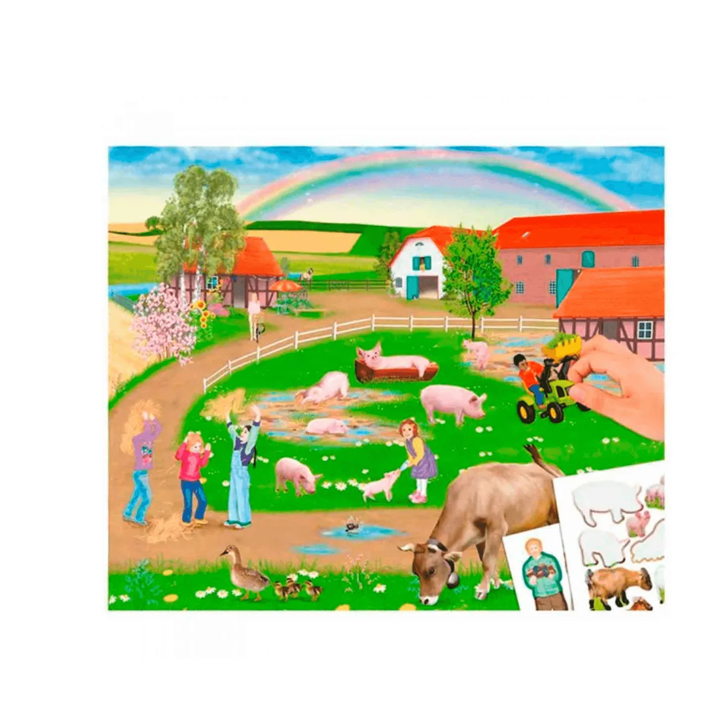 Crea Tu Granja Cuaderno Con Calcamonias Depesche